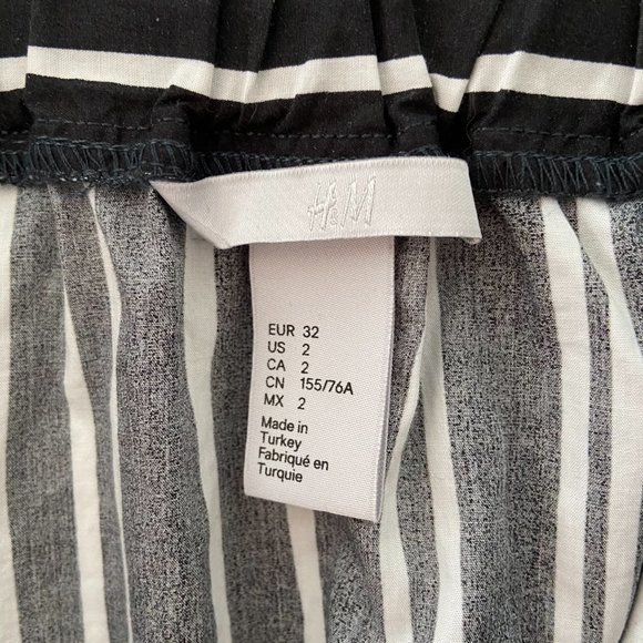 H&M Off Shoulder Stripe Blouse - Picture 4 of 5